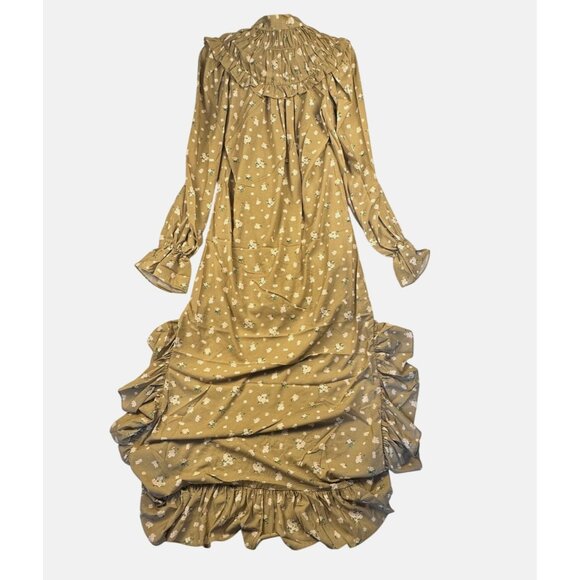 WeWoreWhat Green Floral High-Low Ruffle Maxi Dress Size S Feminine Cottagecore - Picture 10 of 13